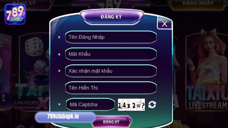 Điền đầy đủ, chính xác, hợp lệ thông tin đăng ký