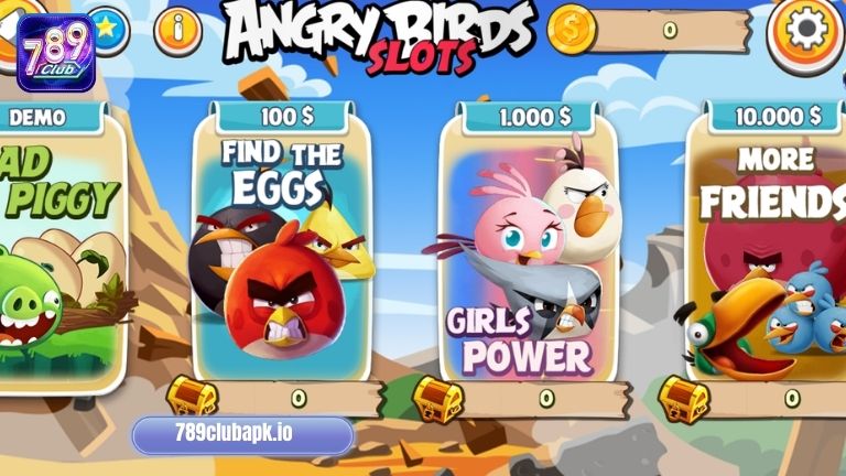 Game Angry Birds có tới 4 sảnh chơi cho phép anh em thỏa sức tham gia