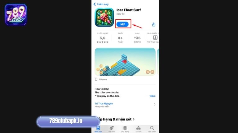 Mở app để thỏa sức tham gia trò hay tại 789Club