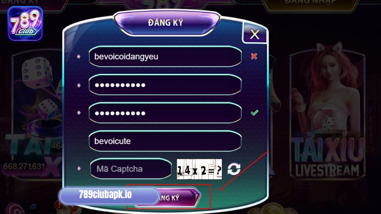 Nhấn vào mục “đăng ký” để có thể hoàn tất