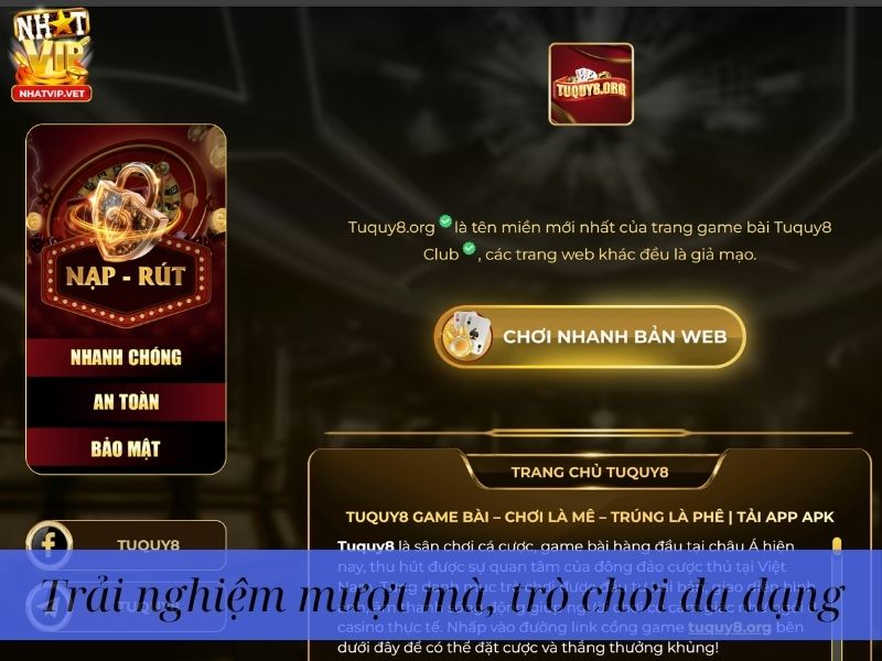 Lợi ích khi tải app Nhatvip
